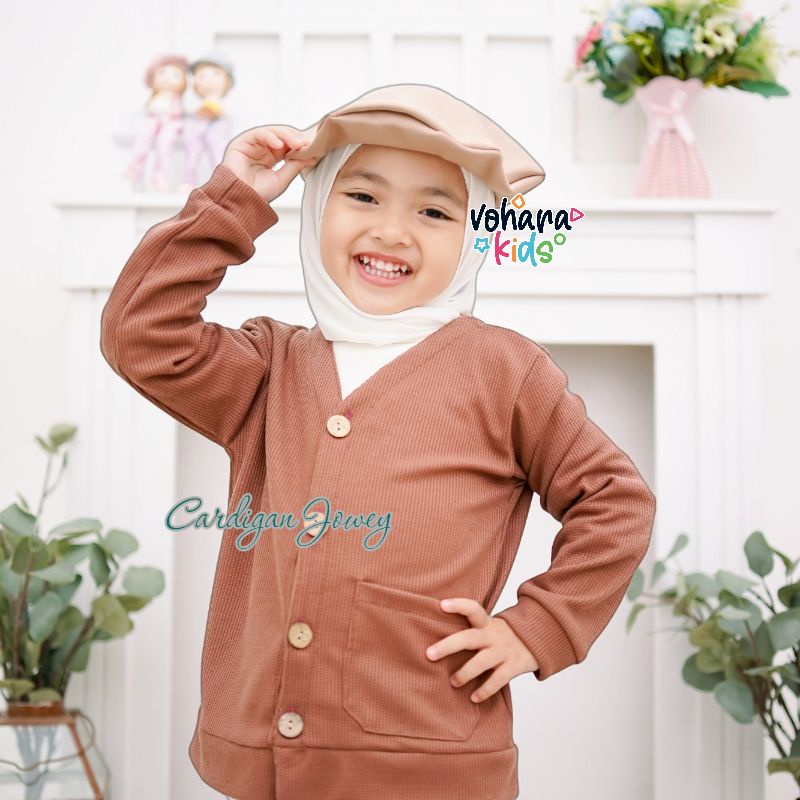 Cardigan Anak kancing 1-8 tahun WAFFLEUNIQLO PREMIUM