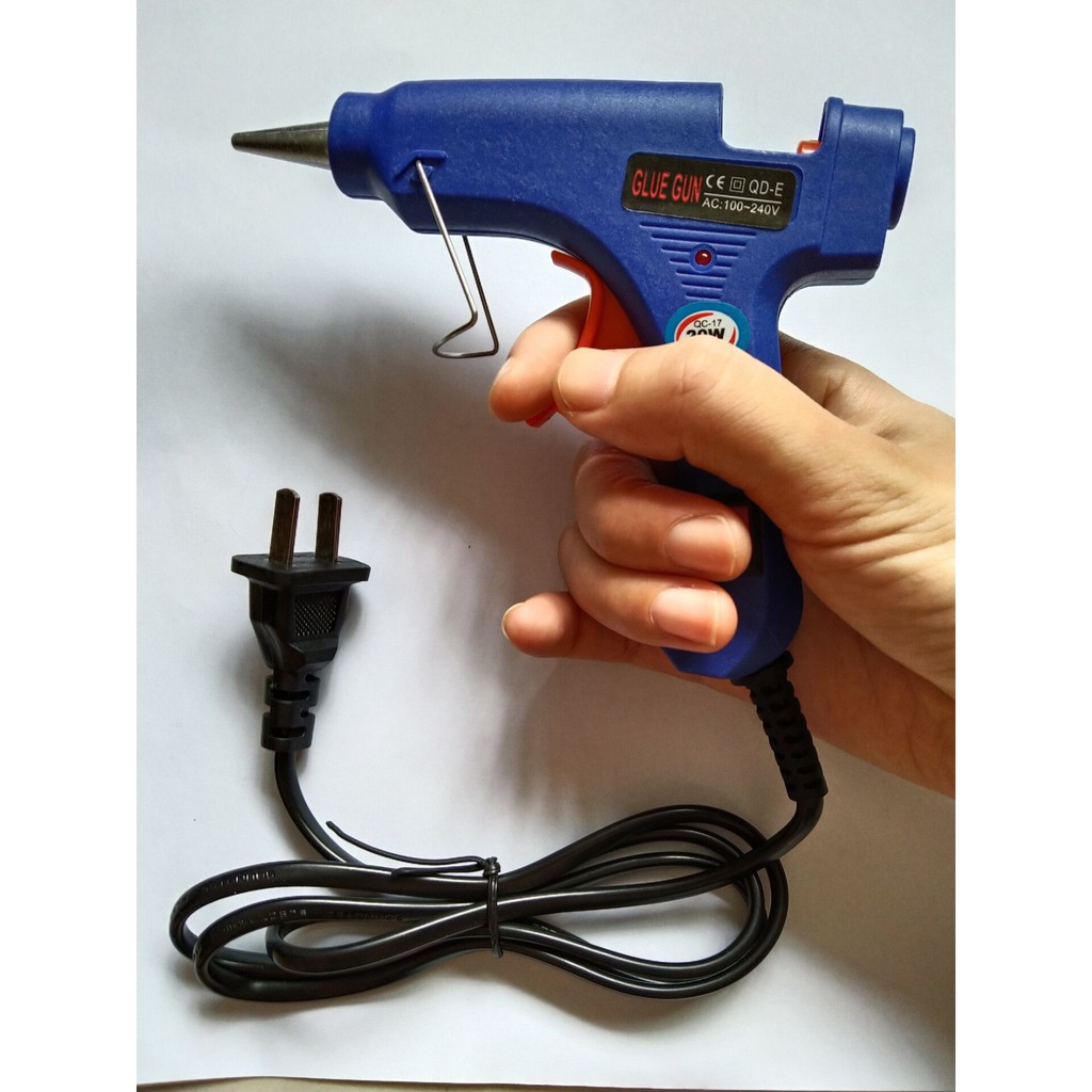 Pistol Lem Tembak Mini 20W Suhu Tinggi 7mm Plug EU Untuk Reparasi