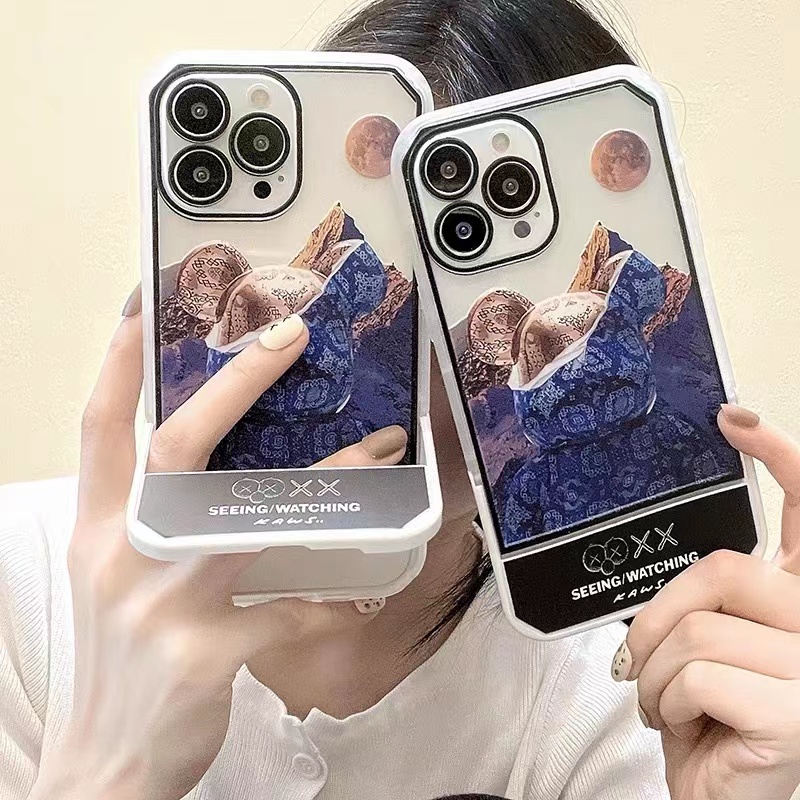 Soft Case Bahan Silikon TPU Motif Beruang Untuk IPhone 13 12 11 Pro Max XS XR X 8 7 6S Plus SE 2020