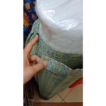 rok songket jadi plus selendang