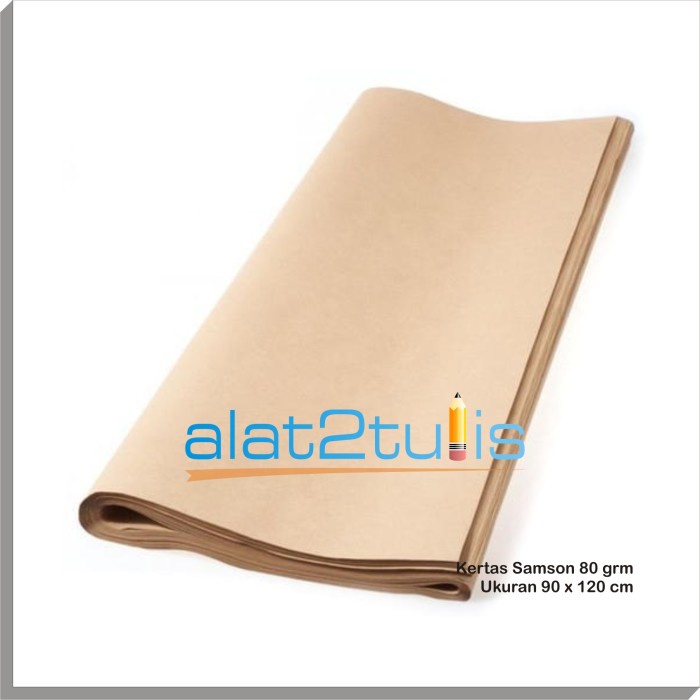 

kertas- kertas samson coklat kraft craft 80 gram 90 x 120 cm bungkus packing -kertas.