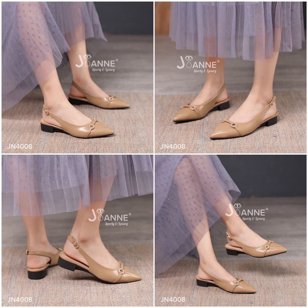 JOANNE Slingback Low Heels Shoes #JN4008 ORIGINAL