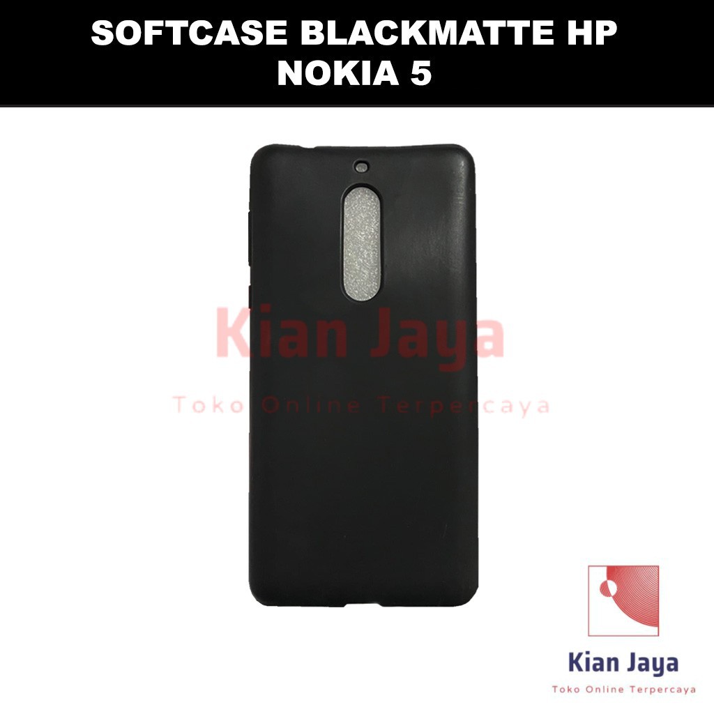 Softcase Blackmatte Handphone Nokia 5 Antishock, Casehp, Siliconcase, Slim Design