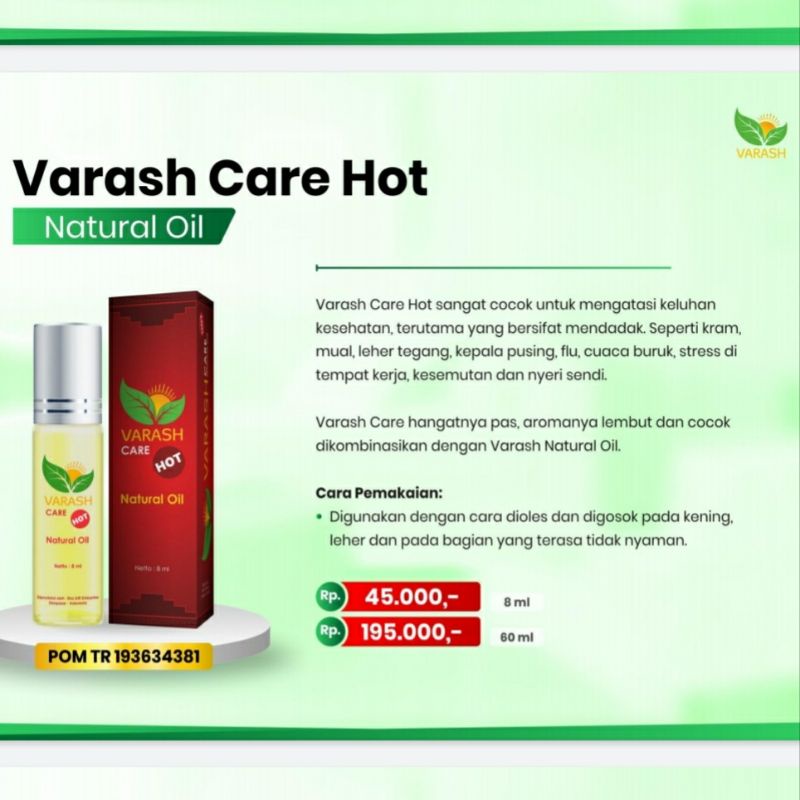 Minyak Varash Care - Minyak Varash Care HOT