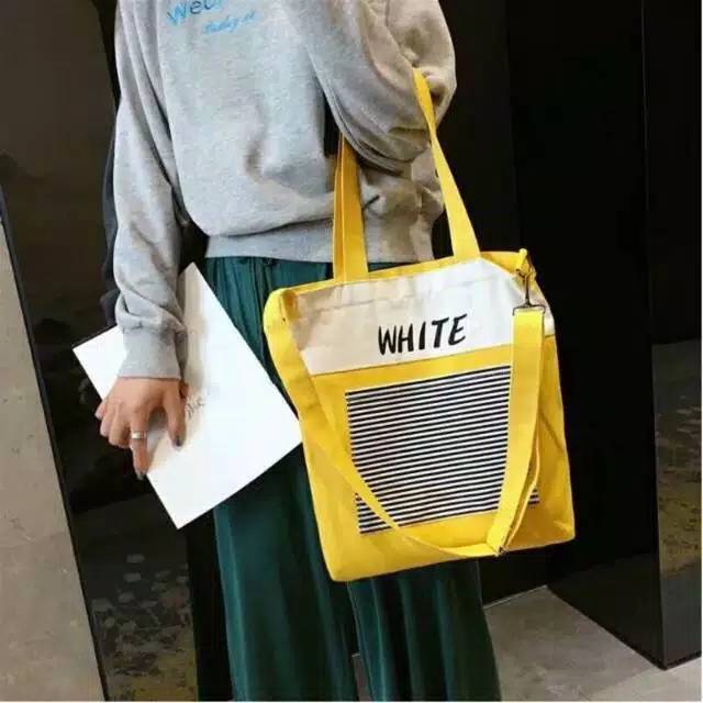 RAJA Tas Tote bag white multifungsi masa kini