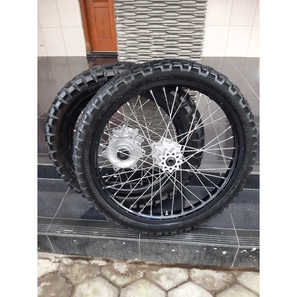 WHEELSET ORIGINAL COPOTAN CRF150L VELG SET ORI CRF150L RING 18 21 PELK TAKASAGO EXCEL ASIA