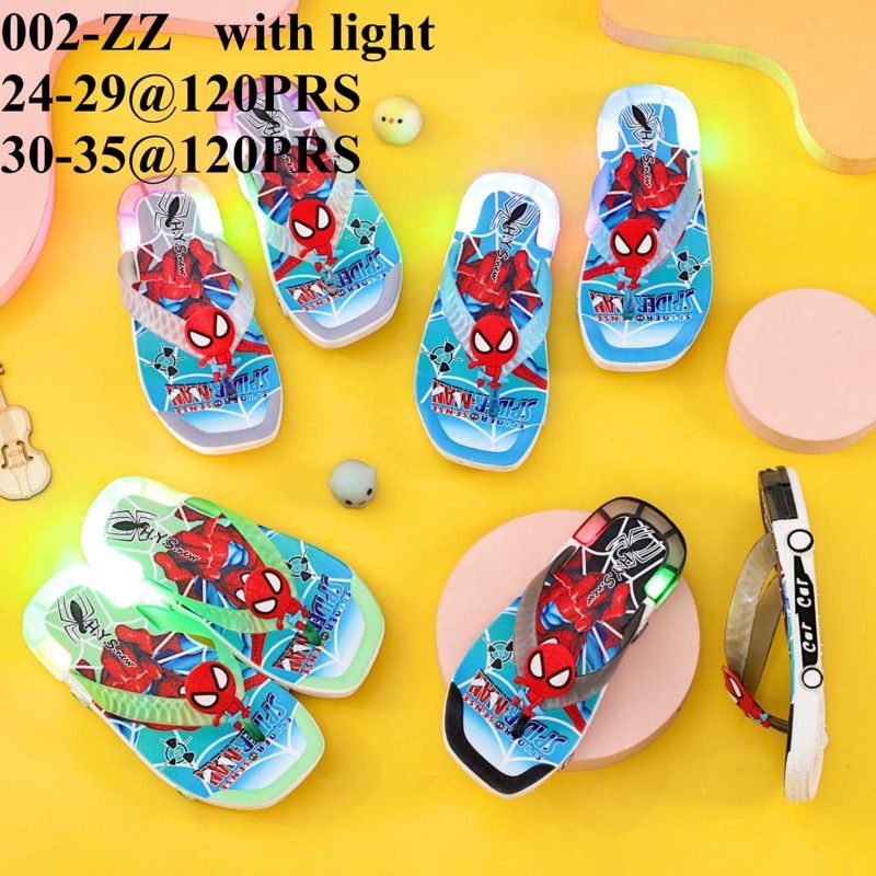 Sandal Jepit Lampu Anak Laki-Laki Karakter Spiderman 002