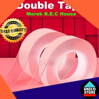 [TERMURAH] Double Tape House Nano Tape Ivy Grip Tape Isolasi 2 Sisi Solatip Tape