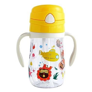 Marcus&amp;Marcus Tritan Straw Bottle - Yellow Giraffe