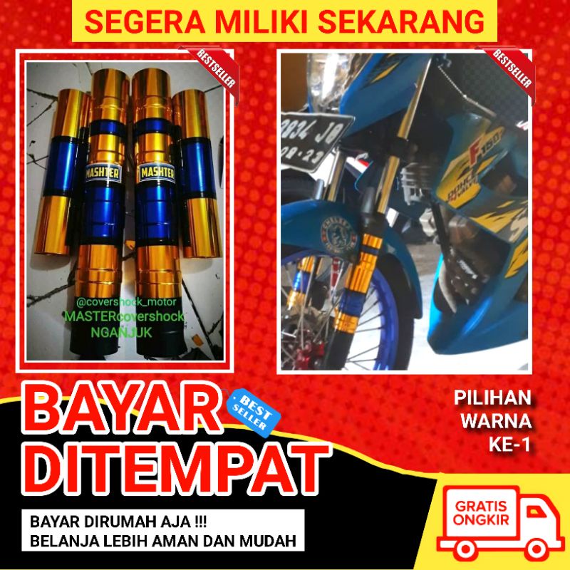 Master Cover Shock Sok Skok Depan Satria Fu Sonic Fi 150 Facelift Barong Old New Bima Depan