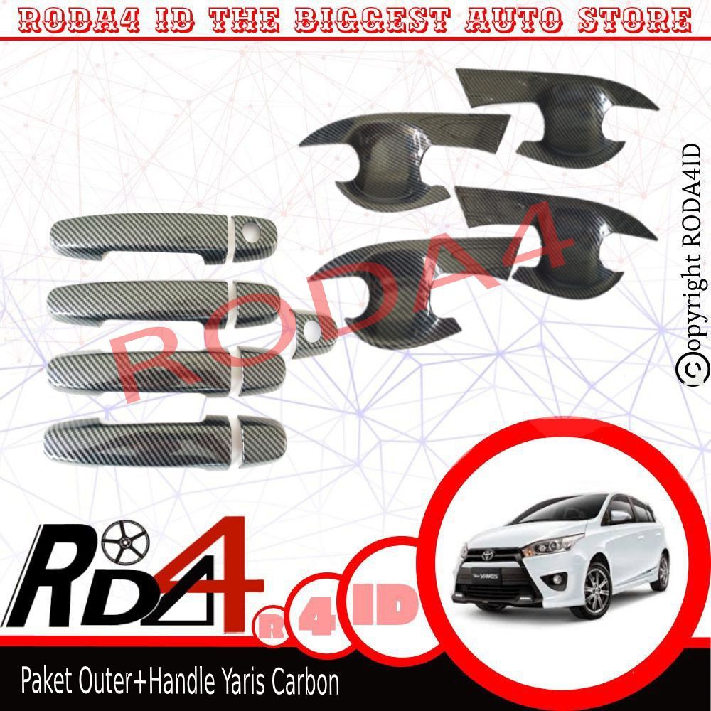 Paket Cover Handle Dan Outer Handle Grand All New Yaris Full Carbon