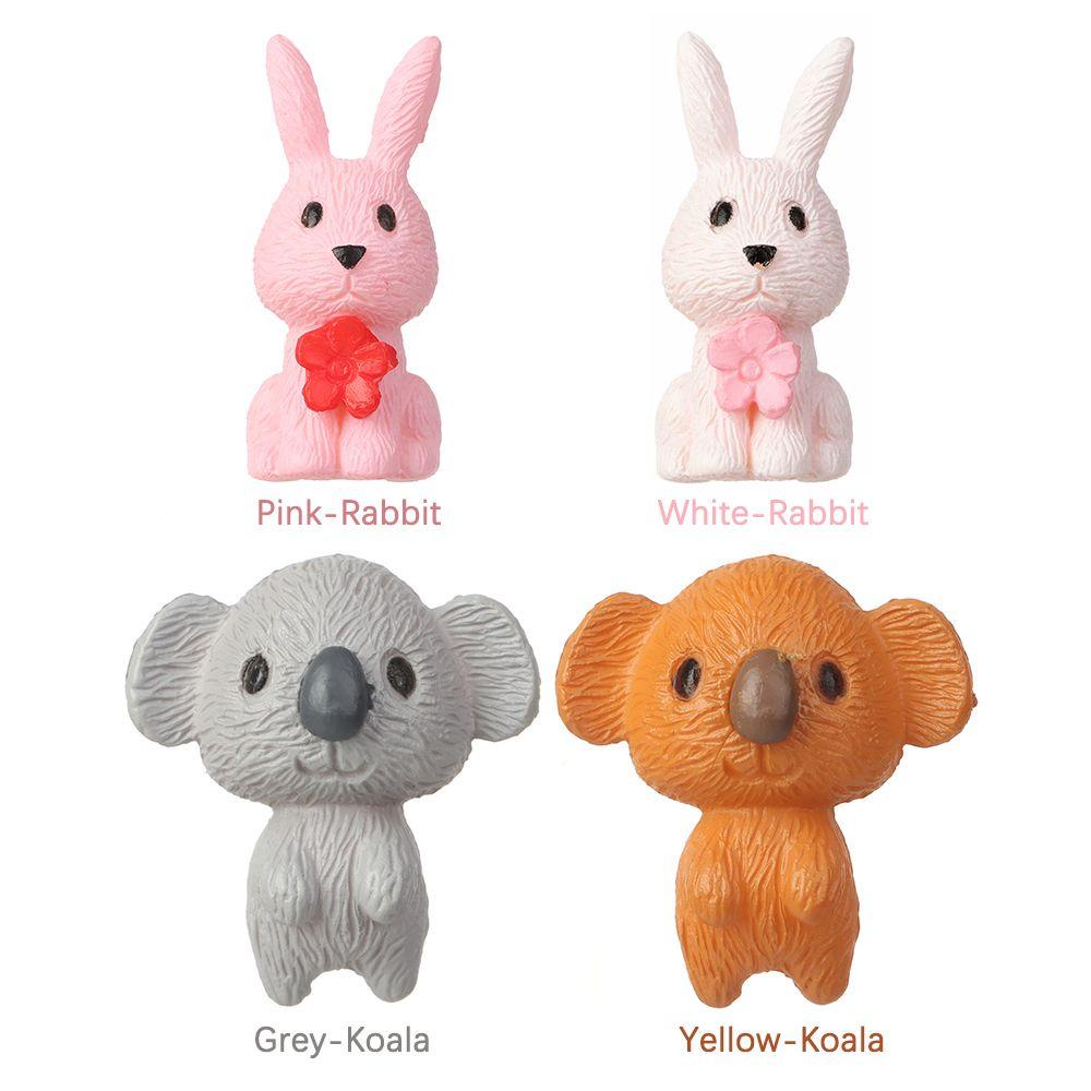 Nanas Saku Kelinci Koala Lucu Desktop Ornamen Taman Miniatur