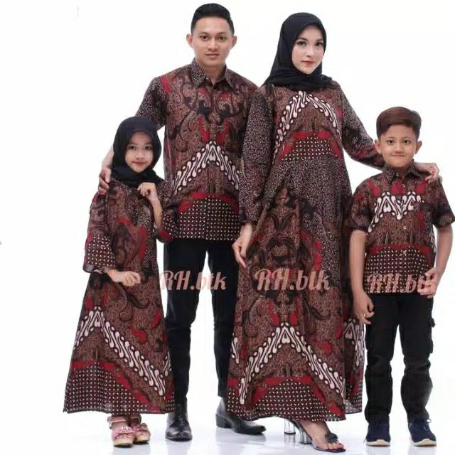Maura Couple - Sania Ruffle Batik Couple Batik Nusantara Ori Ndoro Jowi Dnt Garansi Termurah