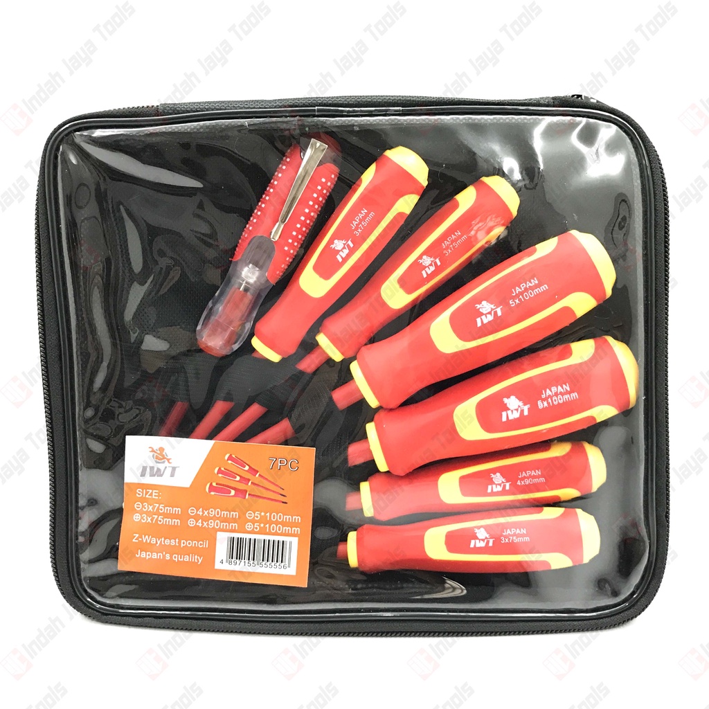 IWT Obeng Listrik Set 7 Pcs - Insulated Screwdriver Set