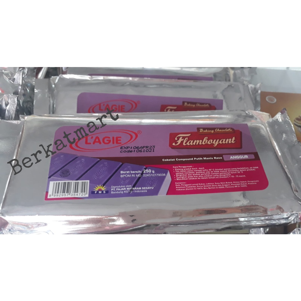 

COKLAT WARNA FLAMBOYANT 250 Gram dari LAGIE Compound Chocolate Halal