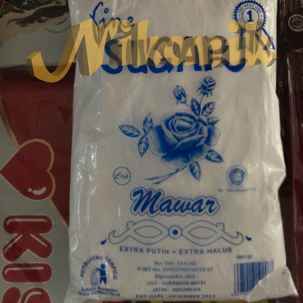 

Gula Haluscap Mawar Biru Gula Halus 480Gr