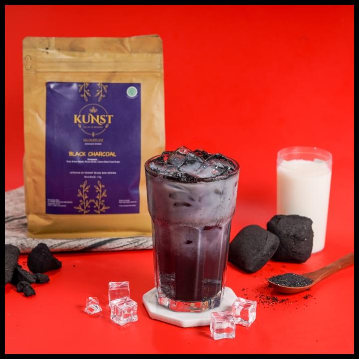 

Black Charcoal Signature Kunst Powder | Bubuk Minuman Black Charcoal