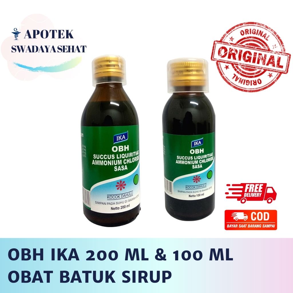 OBH IKA 200 ML Obat Batuk Hitam Berdahak 100 ML Sirup