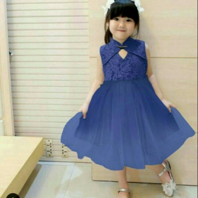 Blue kids sunny dress