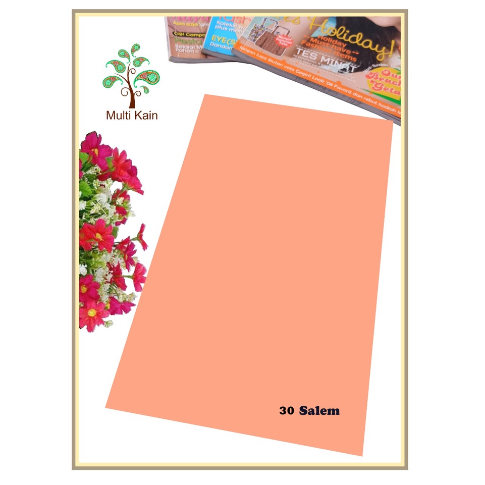 Bahan multi Kain Tile / Tille / Tule Polos Stretch / Spandex Tinggi 1,5 meter Grosir / Meteran-30 salem