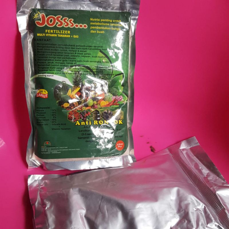 Pupuk Josss 500GR Anti Rontok Multivitamin Tanaman + GA3