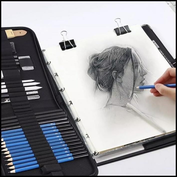 

H&B Drawing & Sketching Pencils 33 Set + Free Sketch Pad