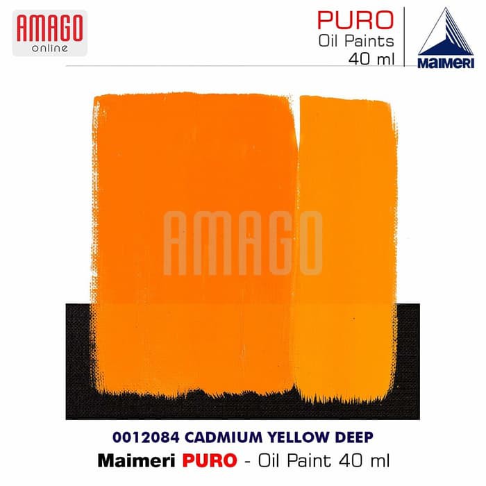 MAIMERI PURO - OIL PAINT - CADMIUM YELLOW DEEP - 40ML - M0012084