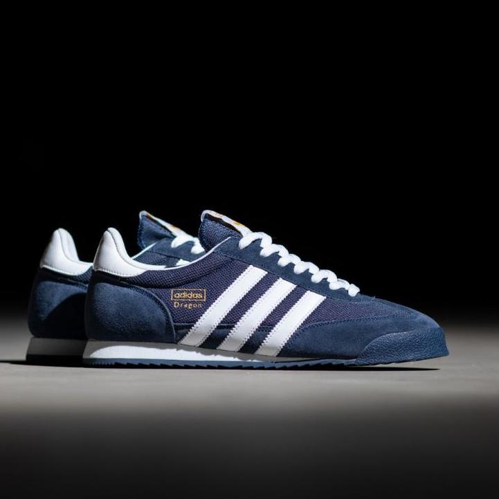 ♡♢Cuma hari ini diskonnya♞ ADIDAS ORIGINAL DRAGON SEPATU PRIA WARNA NEVY WHITE DAN GREY ✔️SUPER SALE