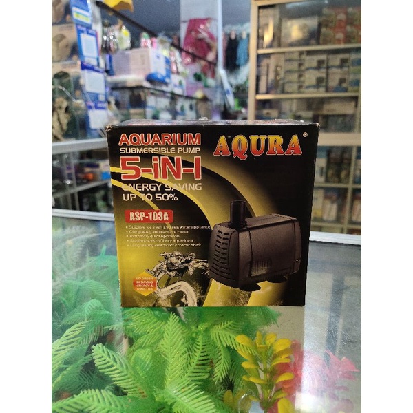 Pompa Aquarium ,Kolam 5-IN-1 AQURA ASP-103A, ASP-105A