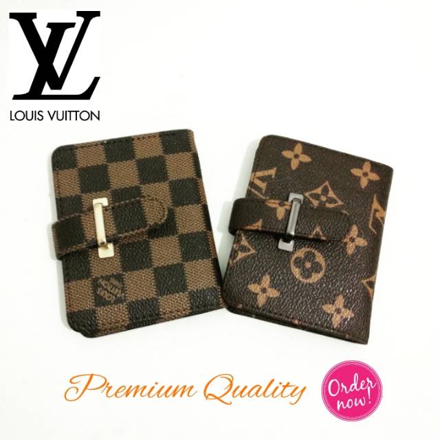 LV Card Holder Damier Mono Dompet Fashion Cewek 