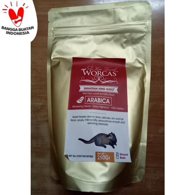 

Worcas Kopi Luwak Gayo 250Gr Best Seller