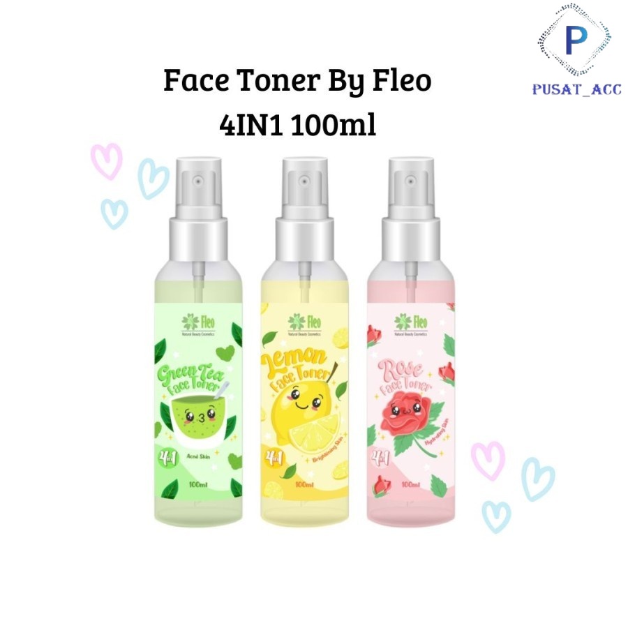 FT03 - Spray Water Pembersih Kulit BPOM Face Toner FLEO 4IN1