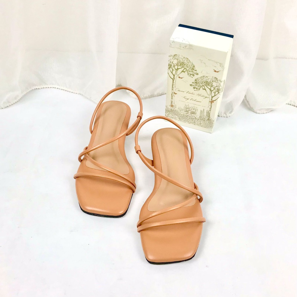 AURELL - Moana Heels Wanita Hak 3cm Bigsize 41-48 Garansi 60 Hari