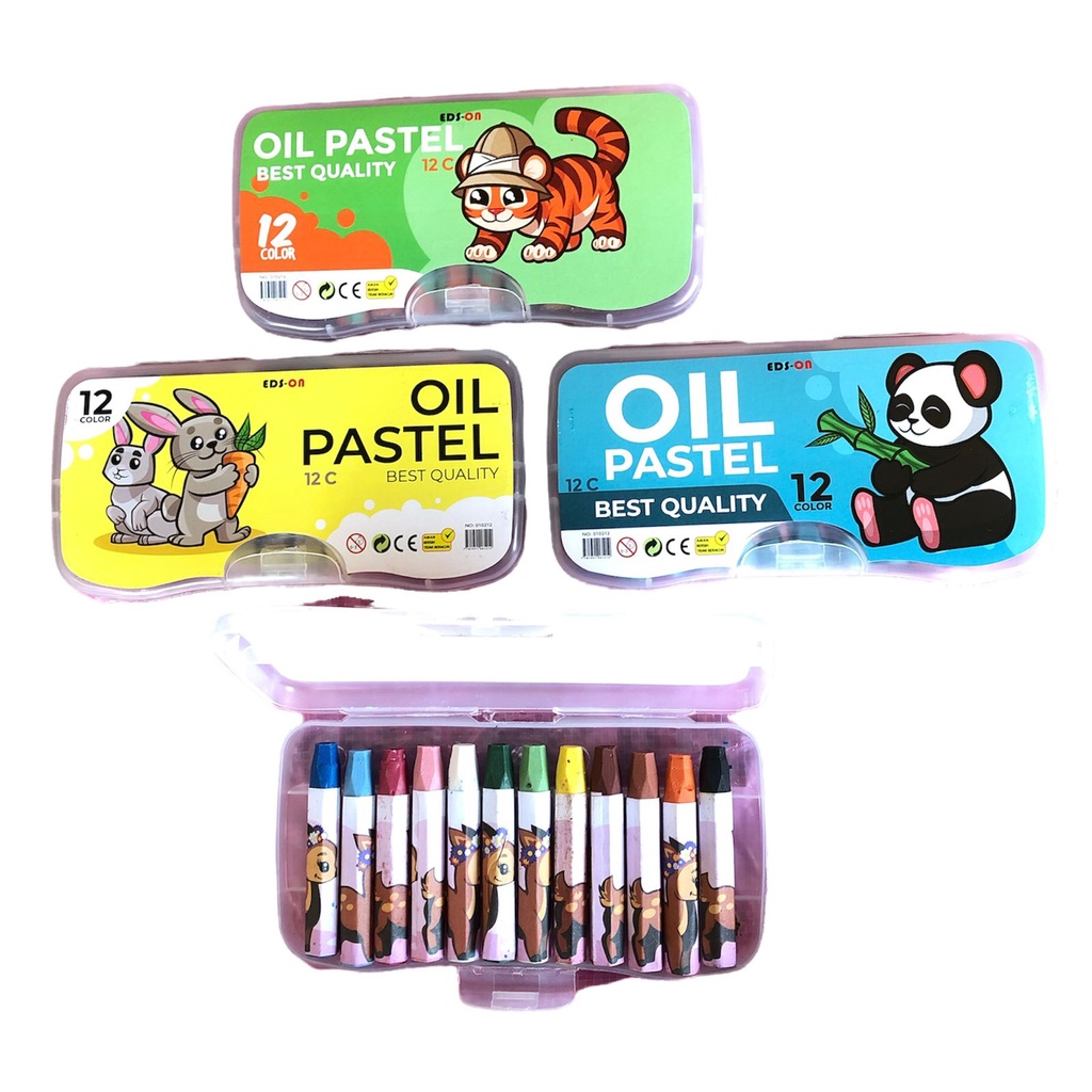 

Crayon Mewarnai 12 Warna Oil Pastel Krayon Anak