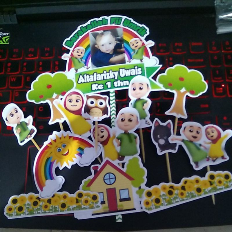 cake topper hiasan kue Nusa nussa rara v2