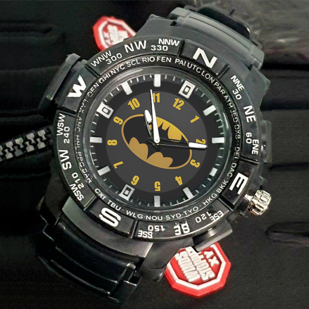 (EXCLUSIVE) Jam Tangan BATMAN motif 3 Sport Bagus