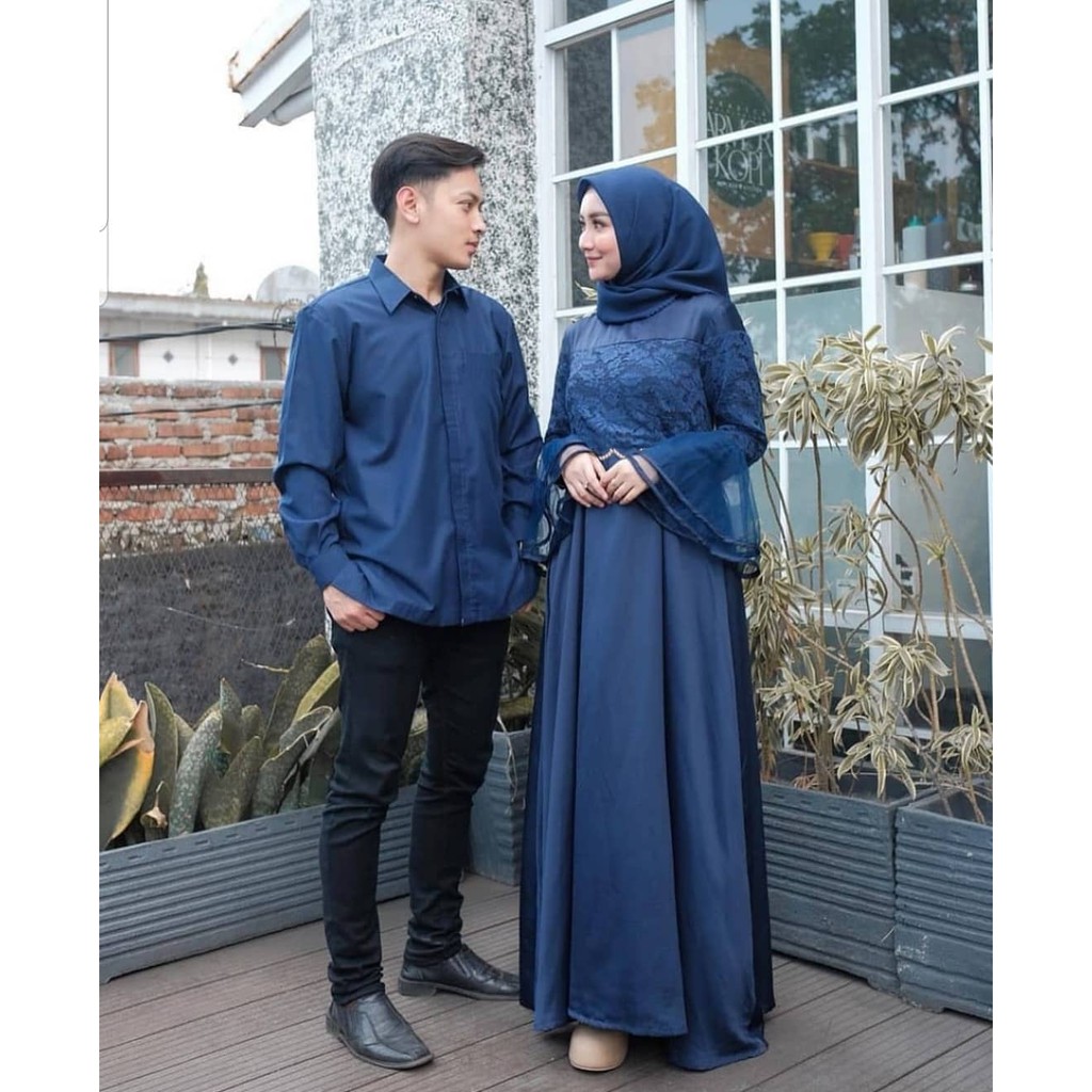 Bisa Cod Baju Couple Murah Meriah L Sena Couple Aq001 L Baju Kondangan L Baju Couple Terbaru Shopee Indonesia