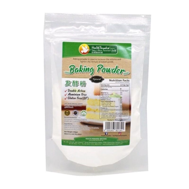 

Health Paradise Natural Baking Powder No Alumunium 150gr