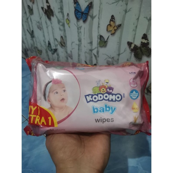 Kodomo Baby Wipes 50 Sheet Beli 1 Gratis 1 / Tisu Basah Kodomo isi 50 lembar