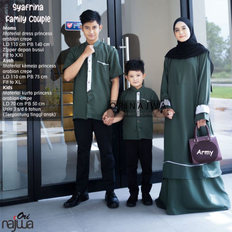 COUPLE FAMILY - SYAFRINA FAMILY COUPLE - ZULAIKHA FAMILY COUPLE ANAK COWOK ORI NAJWA