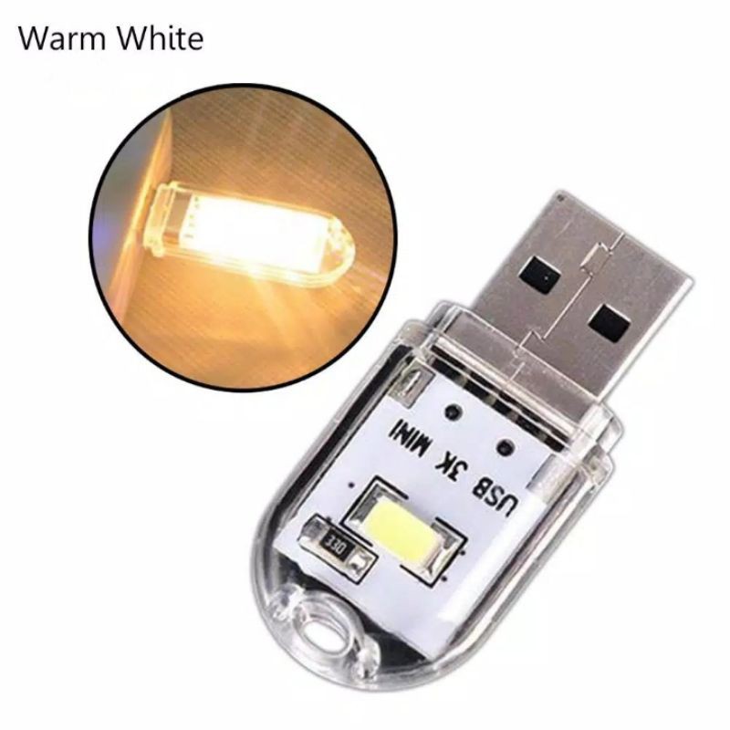 Mini led usb 2 mata led lampu tidur lampu darurat lampu camping