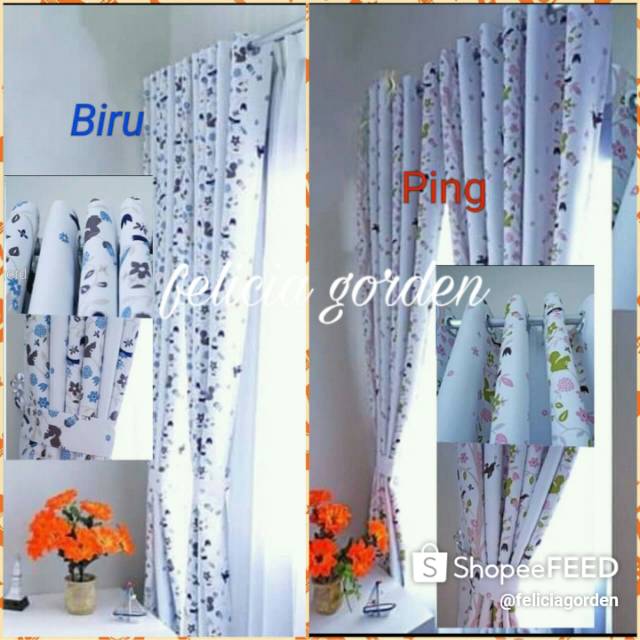 Gorden blackout minimalis hordeng/korden/horden/hordeng,pintu/jendela 12 somokring 6 gelembung