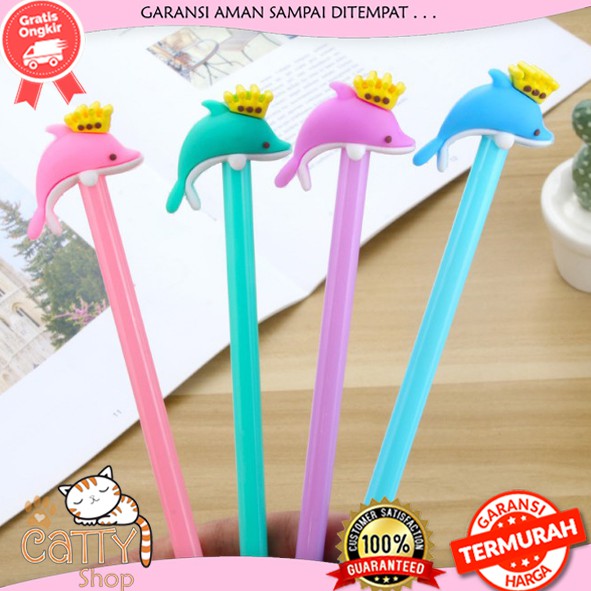 

CATTY PENA KARAKTER MOTIF DOLPHIN / PENA PULPEN UNIK / PENA LUMBA LUMBA / PENA SOUVENIR