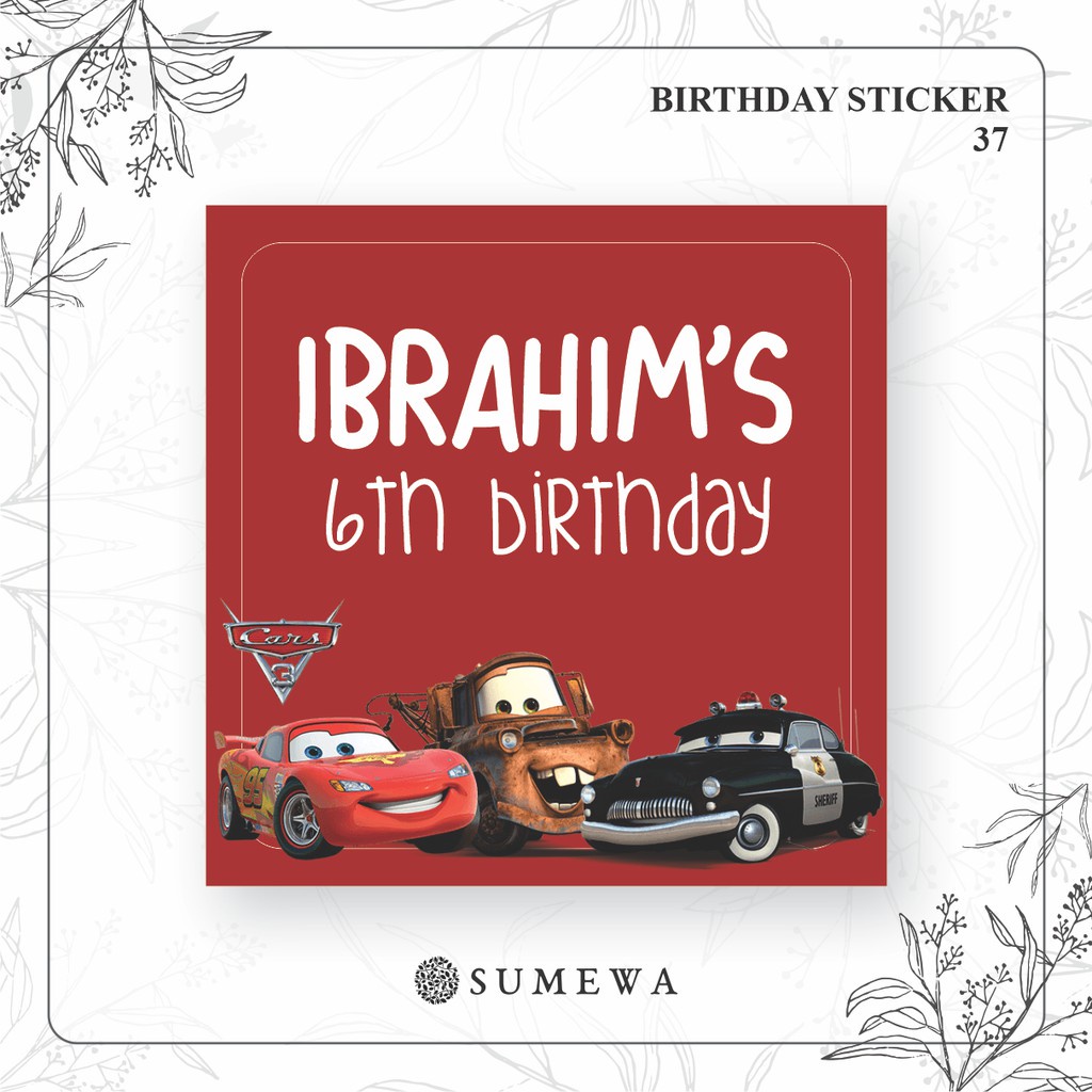 

Sticker Ulang Tahun / Birthday Sticker / Sticker Hampers Bingkisan Ulang Tahun - 37