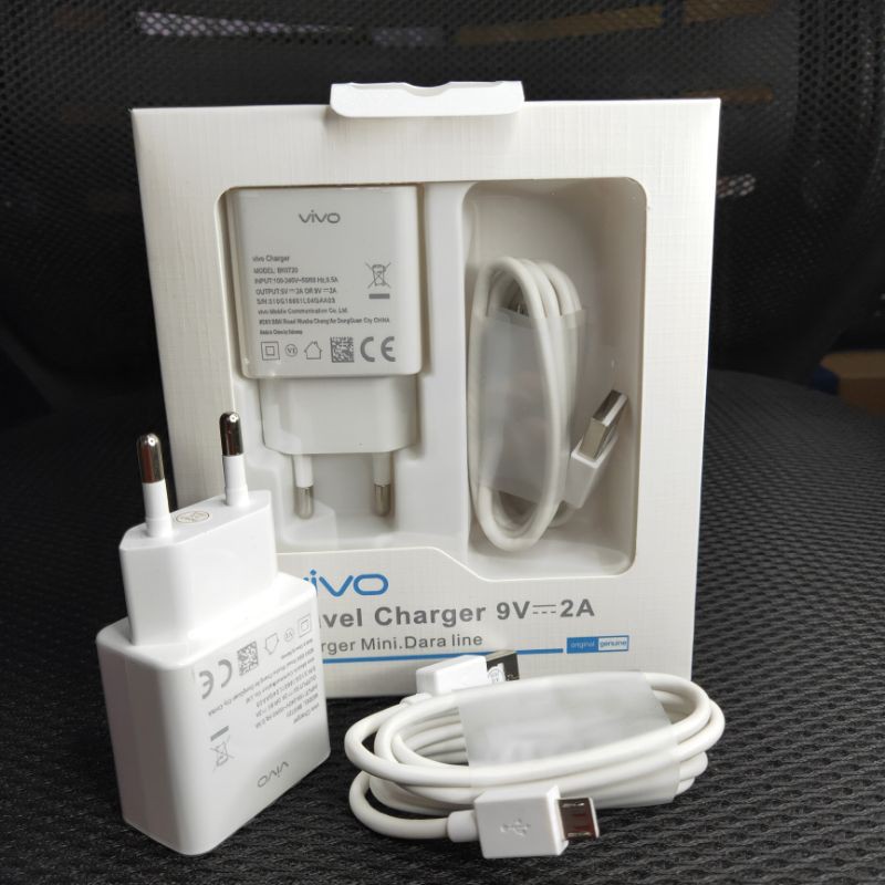 Charger Vivo Original 100% Fast Charging 9V-2A Micro USB