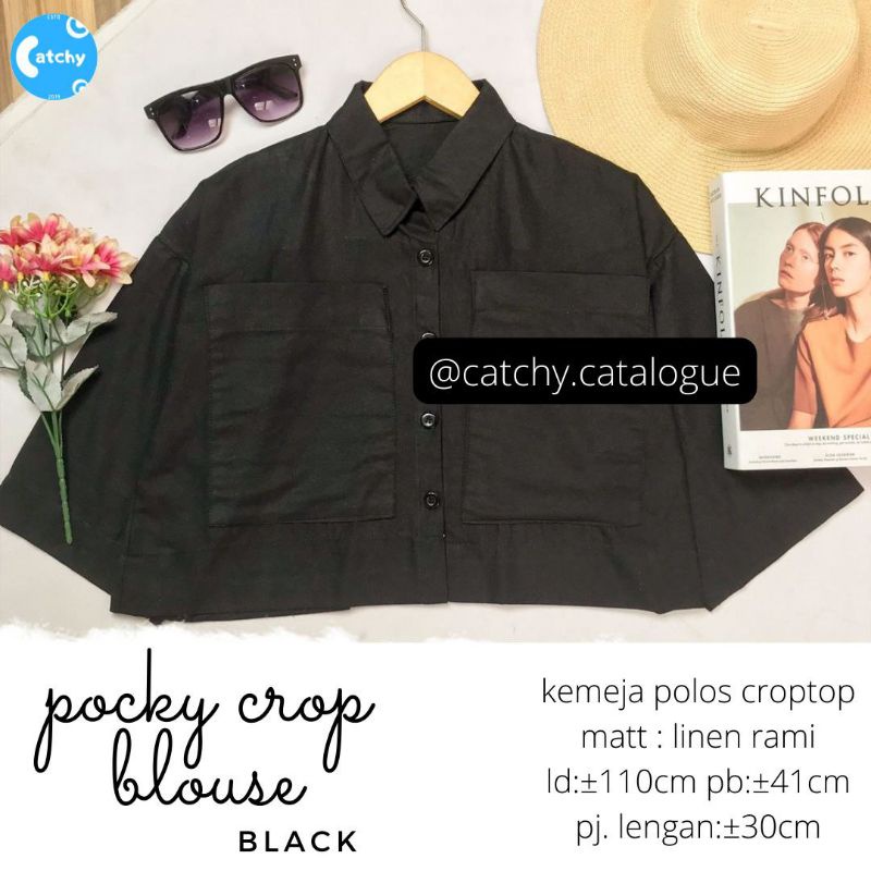 POCKY CROP BLOUSE BY CATCHY (CROP TOP) Blouse muslimah rekomeded