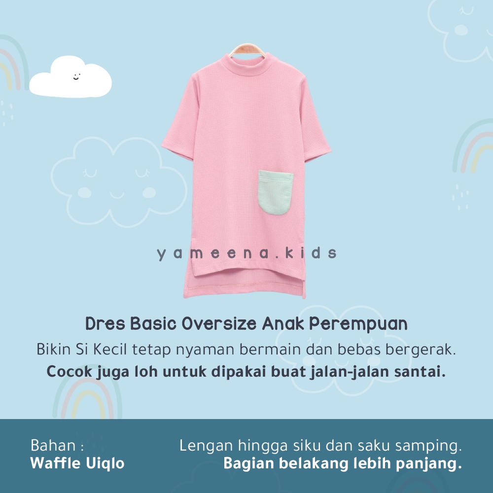 Basic Dres Oversize Anak Perempuan