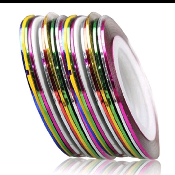 NAILART ACCESORIES-MM STRIPING TAPE LINE NAILART (RANDOM COLOR)