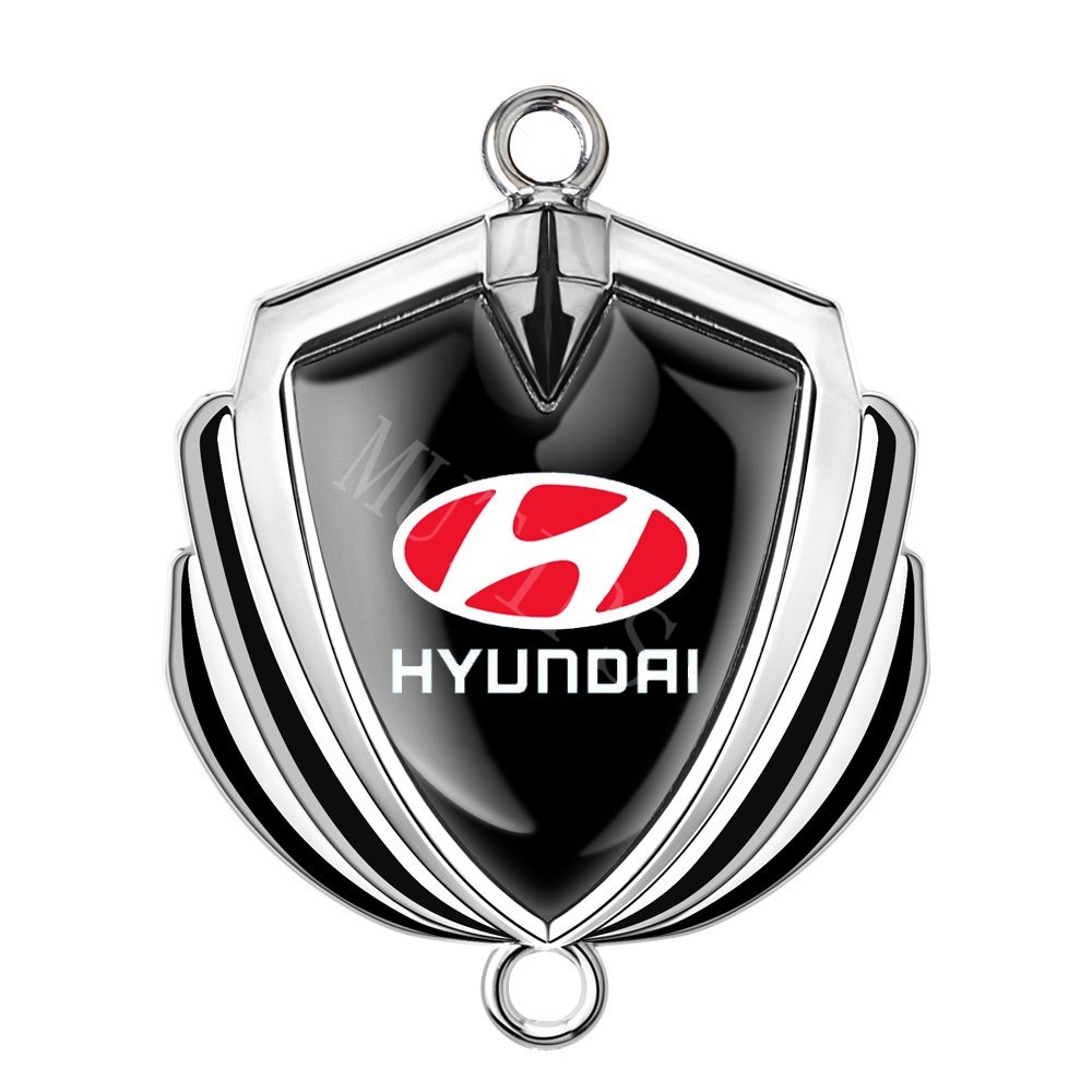 Hyundai Gantungan Kunci Mobil 3D Bahan Metal Untuk Getz Accent Atoz Trajet H1 i10 Kona Santa Fe i20