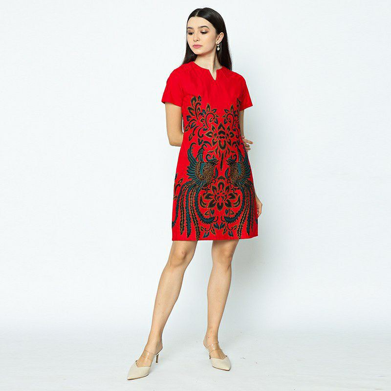 Dress Batik Aksa Cherry